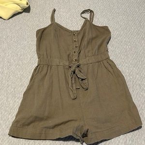 olive green romper